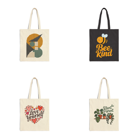 Tote Bags  Graphic & Stylish Everyday Totes  TEEZOCA
