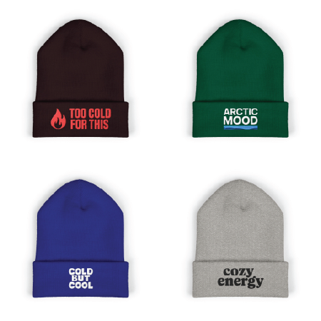 Winter Beanies  Cozy Embroidered Streetwear Beanies  TEEZOCA