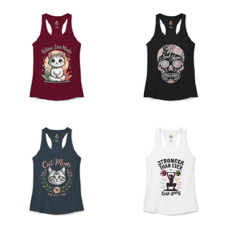 Women’s Tank Tops  Trendy Graphic & Streetwear Tanks for Women  TEEZOCA