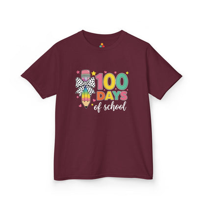 Cute 100 Days Of School Rainbow Pencil T‑Shirt – Kids Teacher Classroom Shirt
