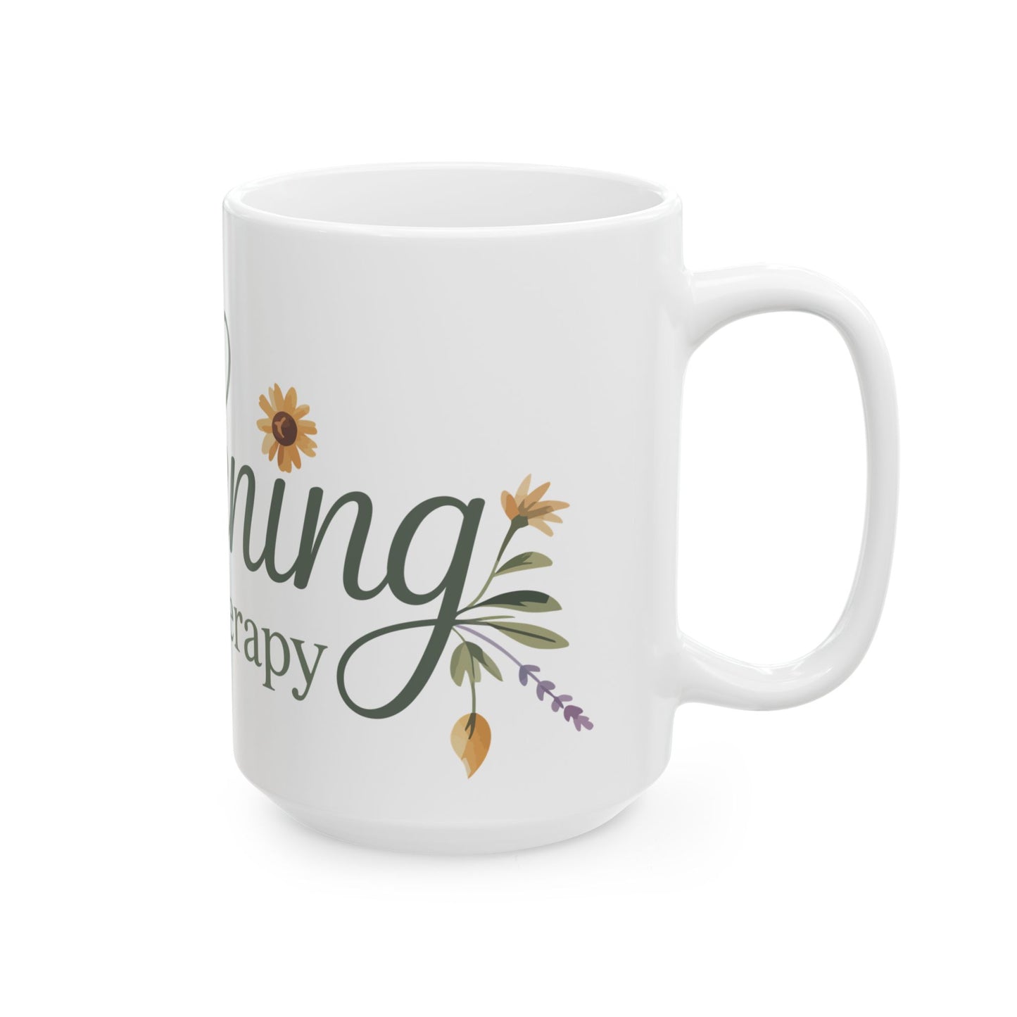 TEEZOCA mug design expressing Gardening Is My Therapy calm garden lifestyle
