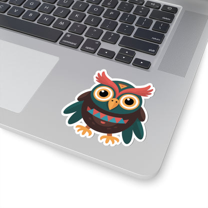 TEEZOCA colorful folk owl illustration