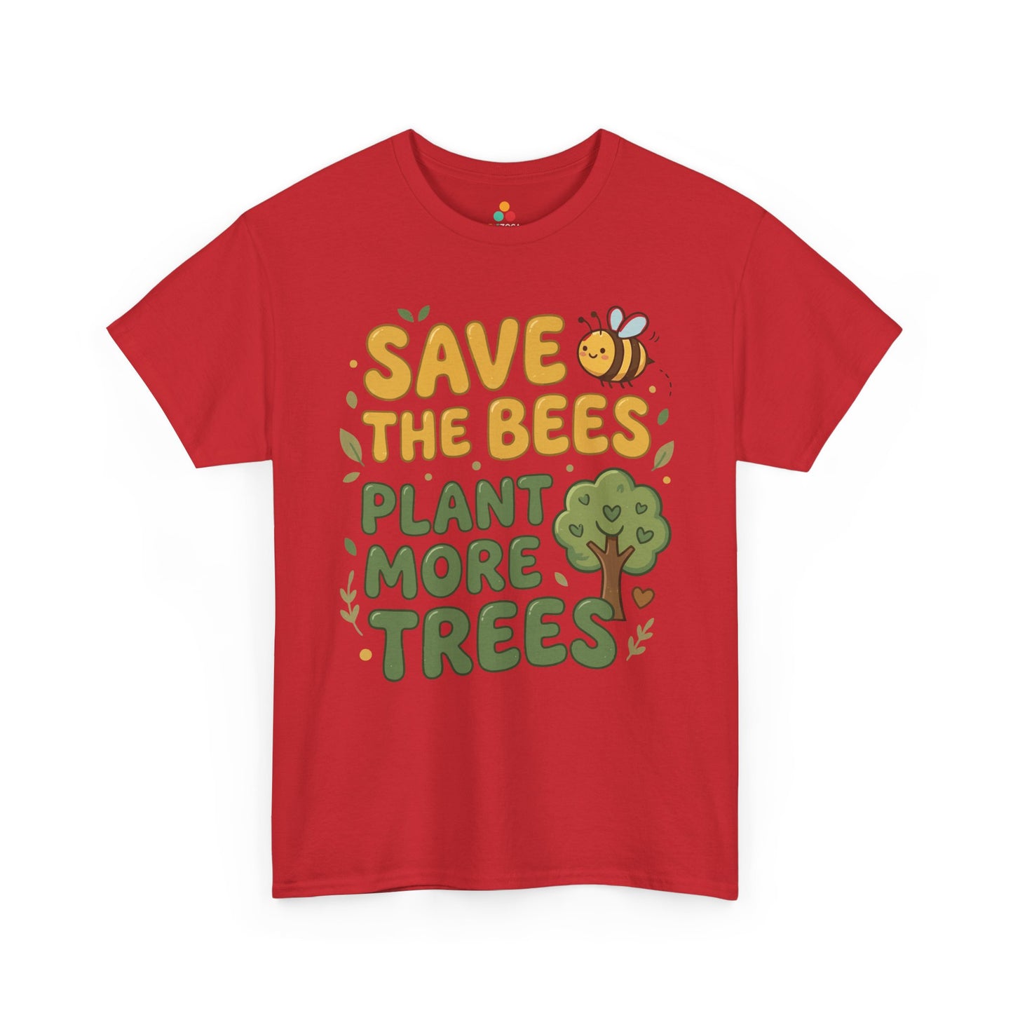 Save the Bees Plant More Trees Cute Eco Unisex T-shirt | TEEZOCA 