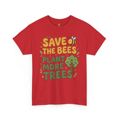 Save the Bees Plant More Trees Cute Eco Unisex T-shirt | TEEZOCA 