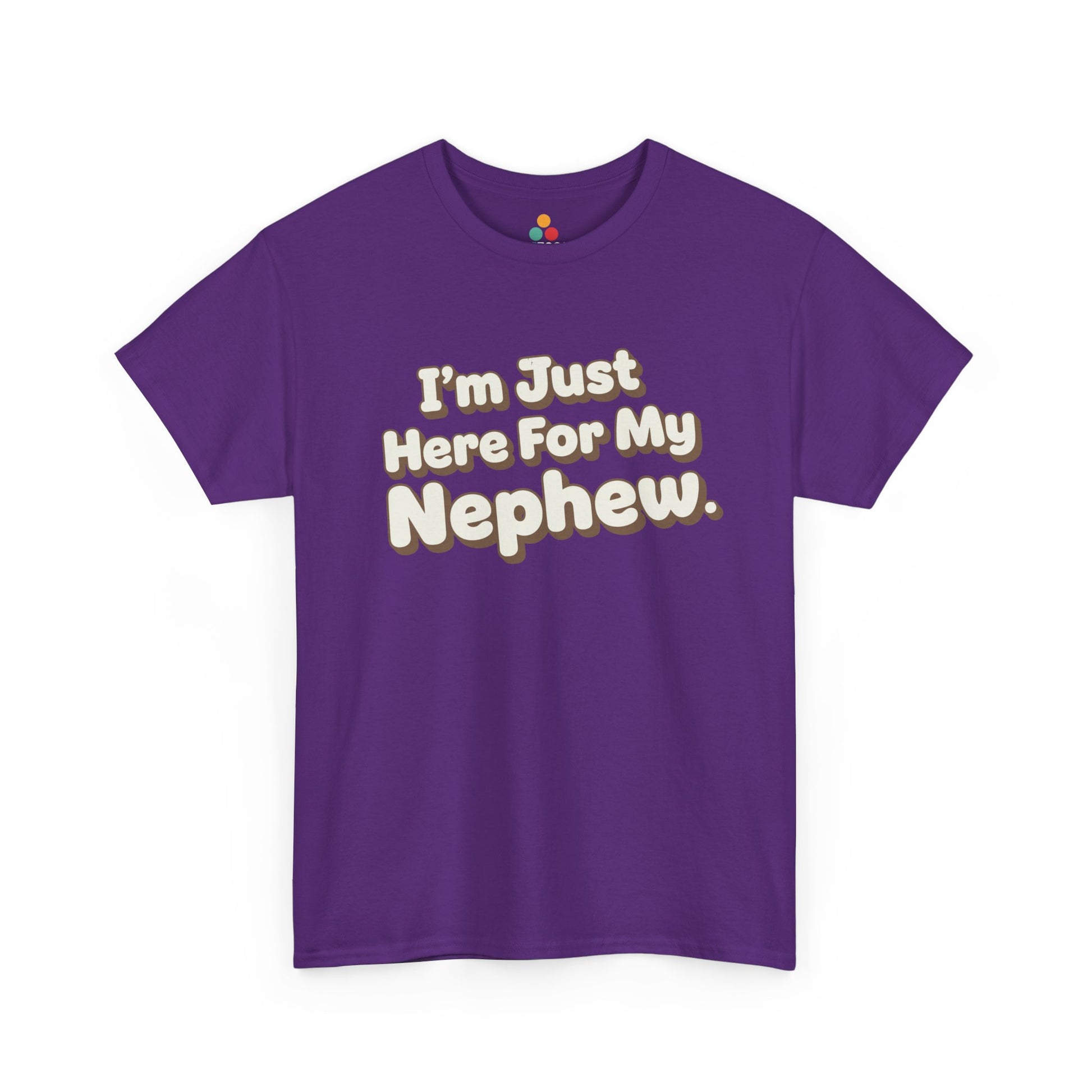 I'm Just Here For My Nephew T-Shirt – Retro Auntie & Uncle Gift Tee | TEEZOCA 