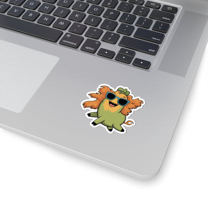 TEEZOCA funny lion sticker stylish animal illustration
