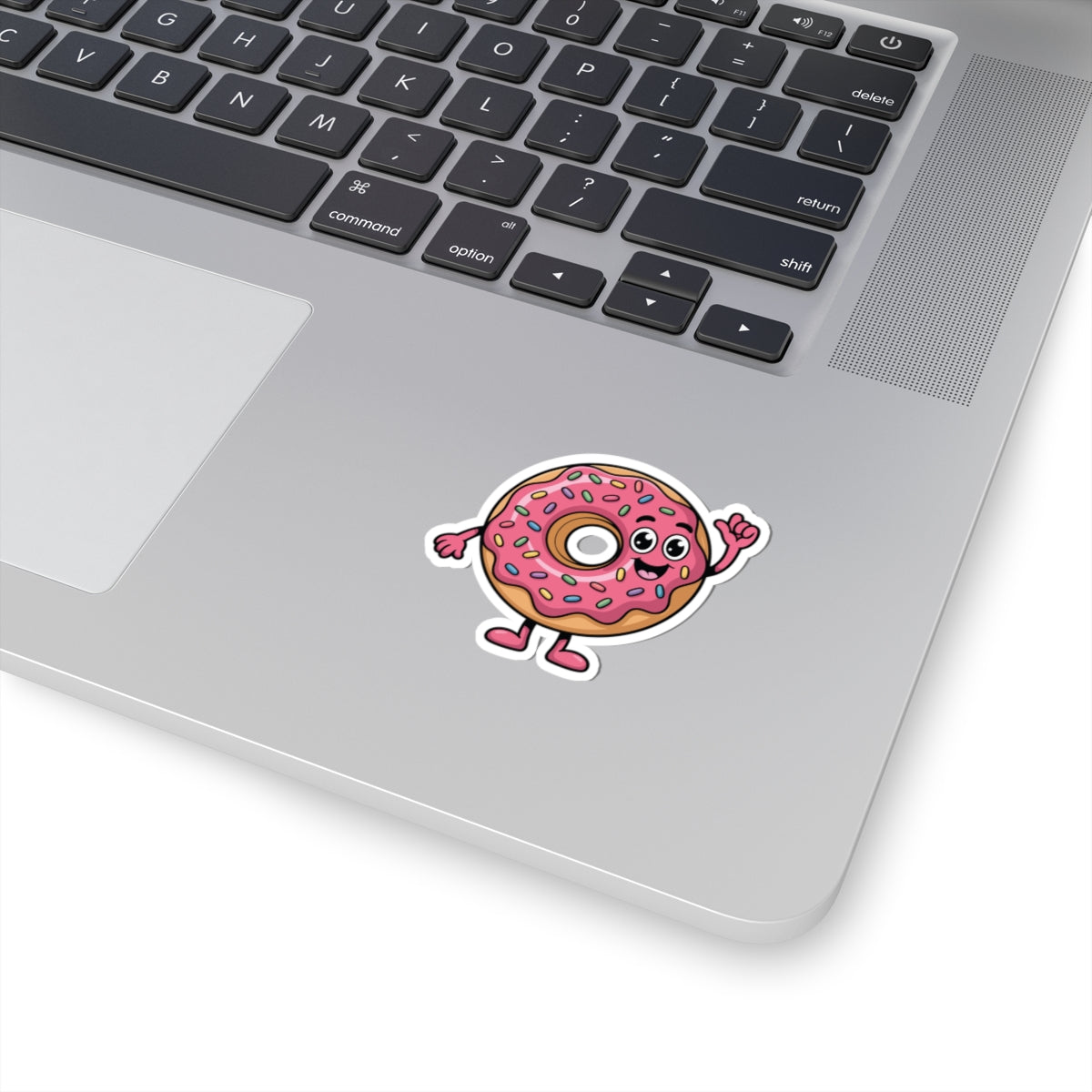 TEEZOCA smiling donut sticker kawaii dessert illustration