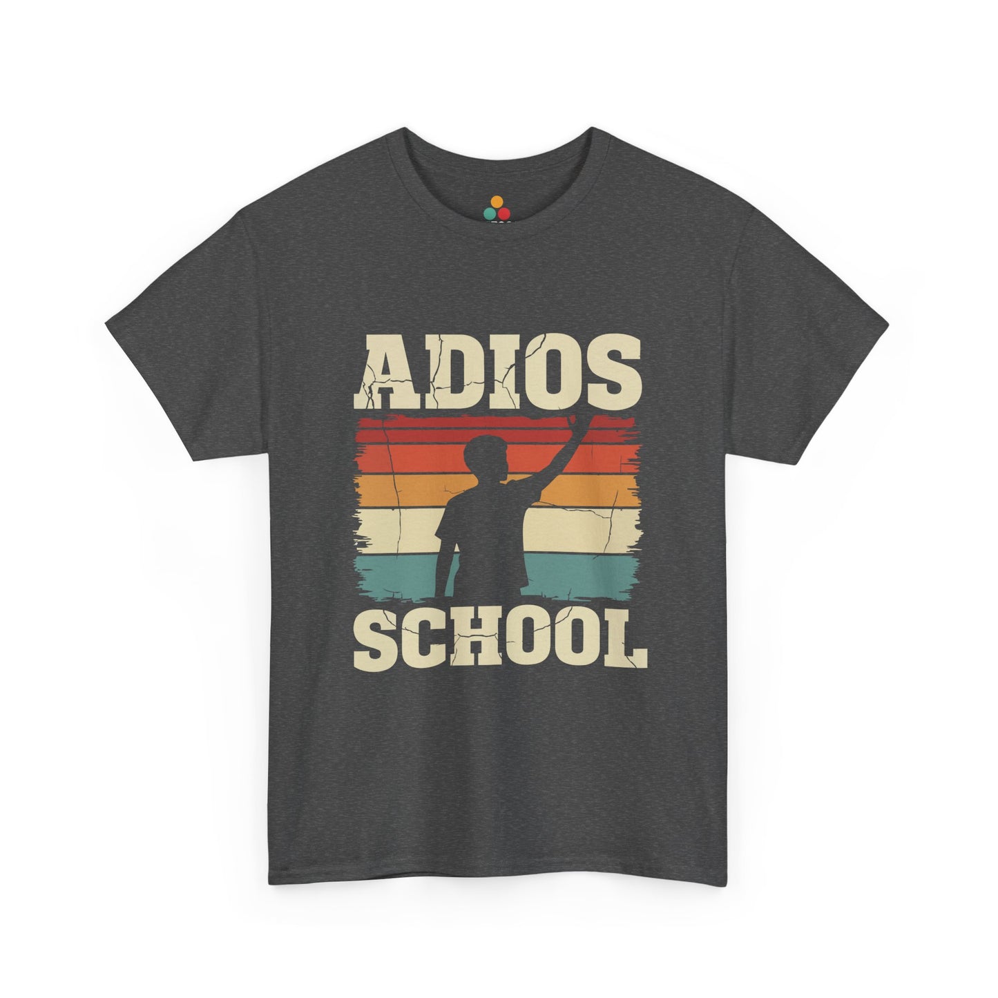 Adios School T-Shirt – Retro Sunset Graduation Gift Last Day of School Tee | TEEZOCA 