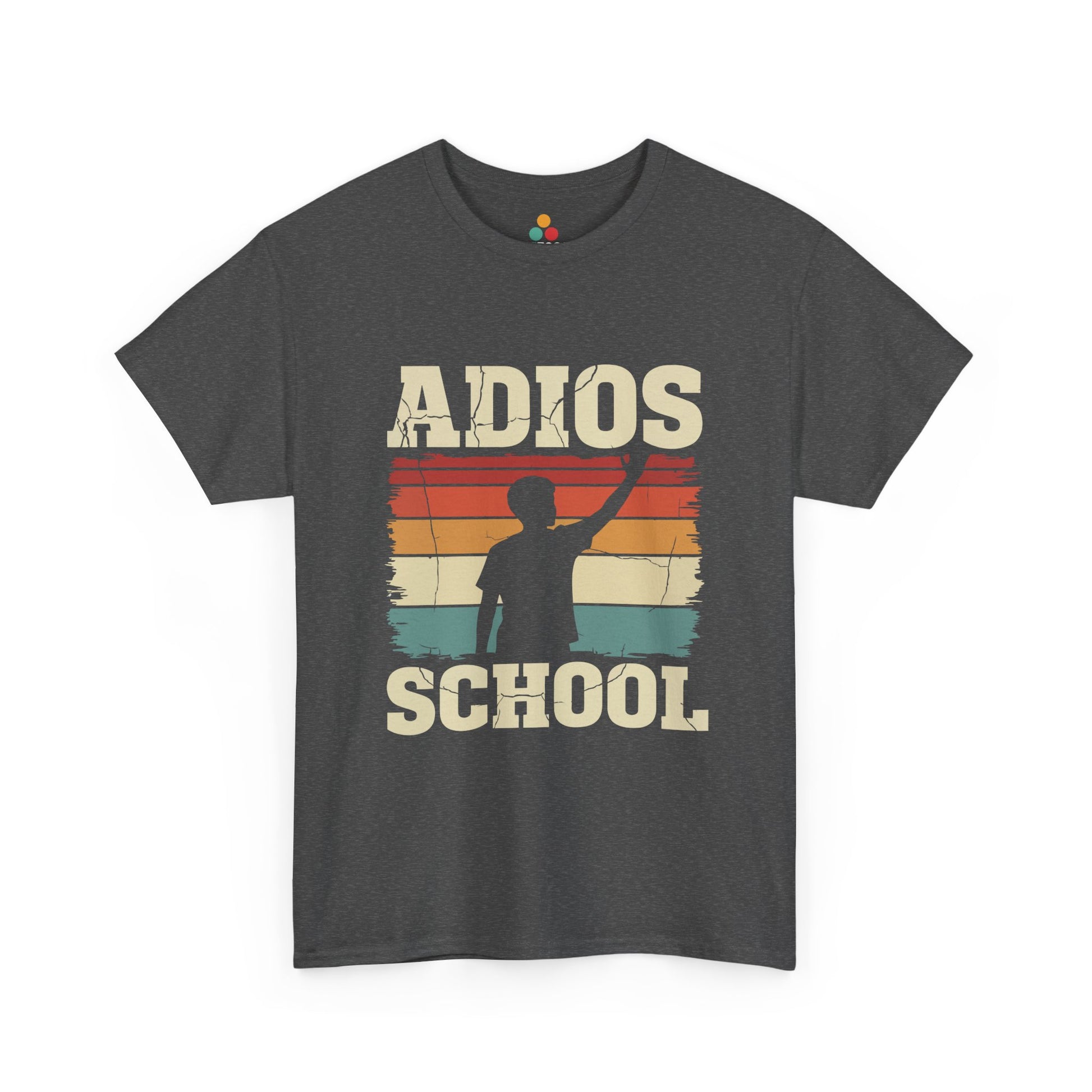 Adios School T-Shirt – Retro Sunset Graduation Gift Last Day of School Tee | TEEZOCA 