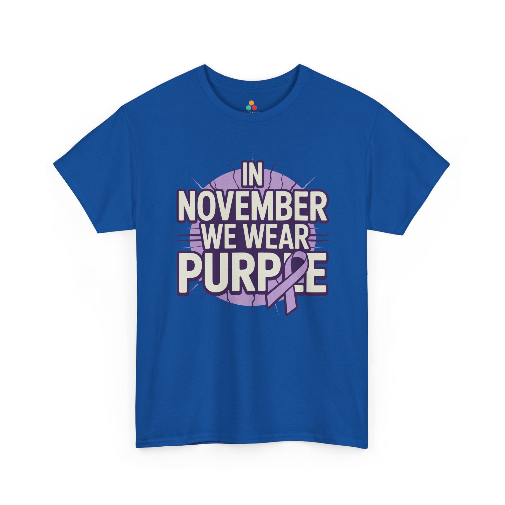 In November We Wear Purple Alzheimer Awareness Unisex T-shirt | TEEZOCA 