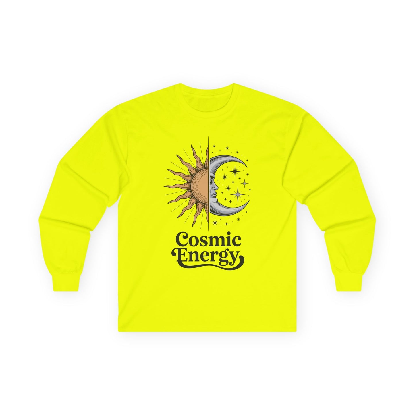 Cosmic Energy Sun and Moon Unisex Long-Sleeve T-Shirt