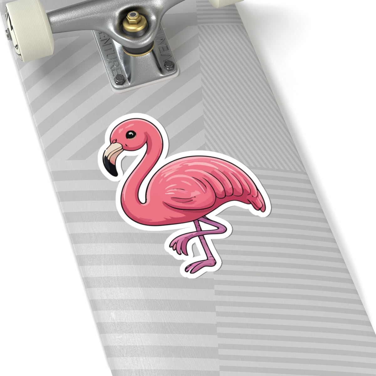 TEEZOCA cute pink flamingo sticker cartoon bird