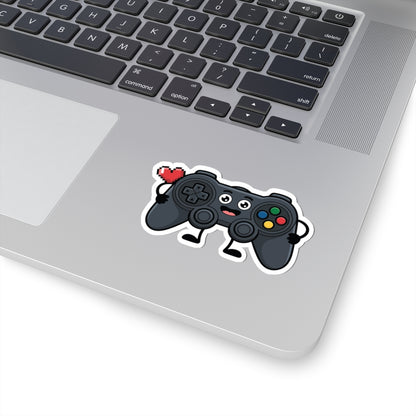 TEEZOCA gaming sticker cartoon controller with colorful buttons and face