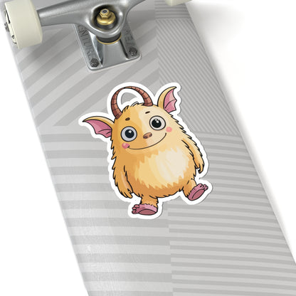 TEEZOCA cute fluffy monster sticker cartoon creature