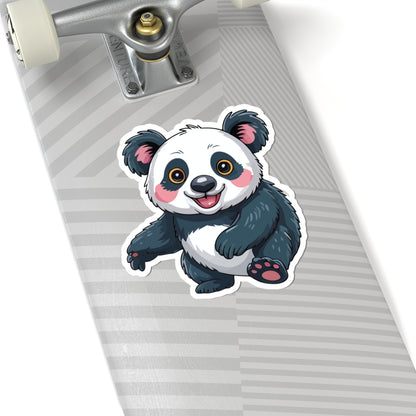 TEEZOCA cute panda sticker smiling cartoon bear