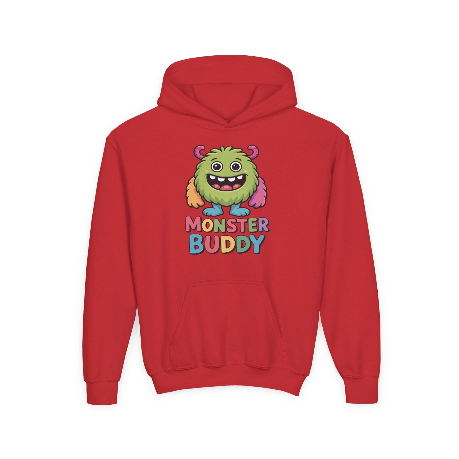 Youth 'Monster Buddy' Hoodie — Cute Colorful Kids Monster Pullover TEEZOCA
