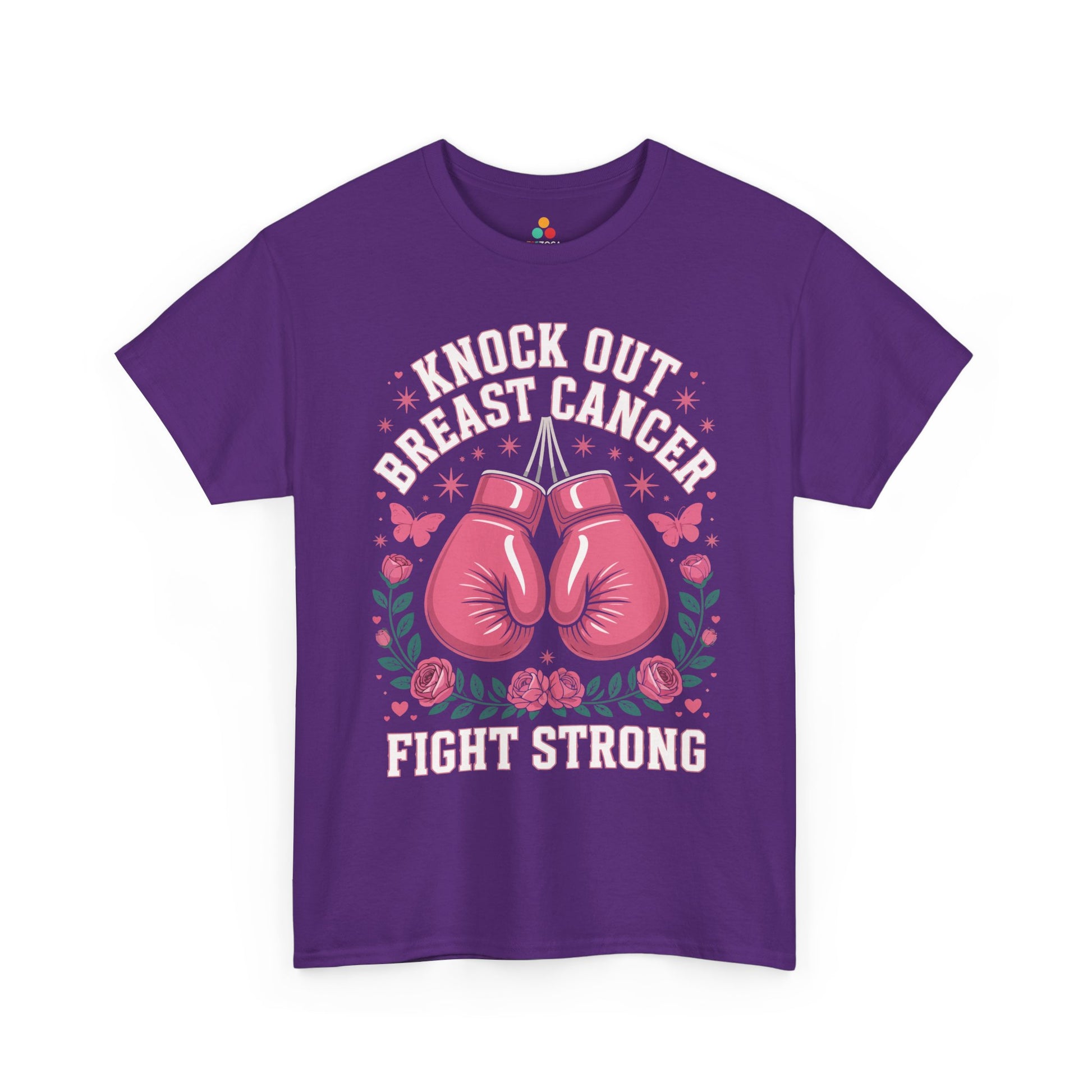 Knock Out Breast Cancer Awareness Fight Strong Unisex T-shirt | TEEZOCA 
