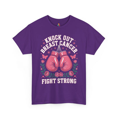 Knock Out Breast Cancer Awareness Fight Strong Unisex T-shirt | TEEZOCA 