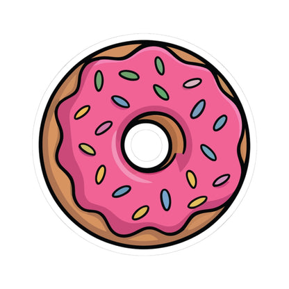 TEEZOCA pink donut sticker with sprinkles