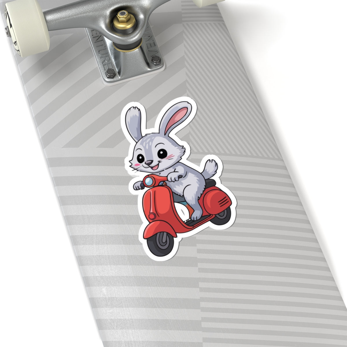 TEEZOCA bunny scooter sticker cute rabbit cartoon