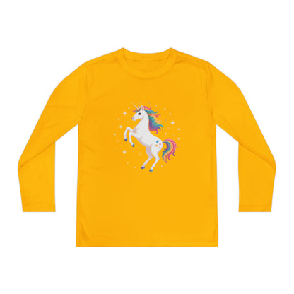 Youth Long Sleeve Tee — Rainbow Unicorn Graphic TEEZOCA
