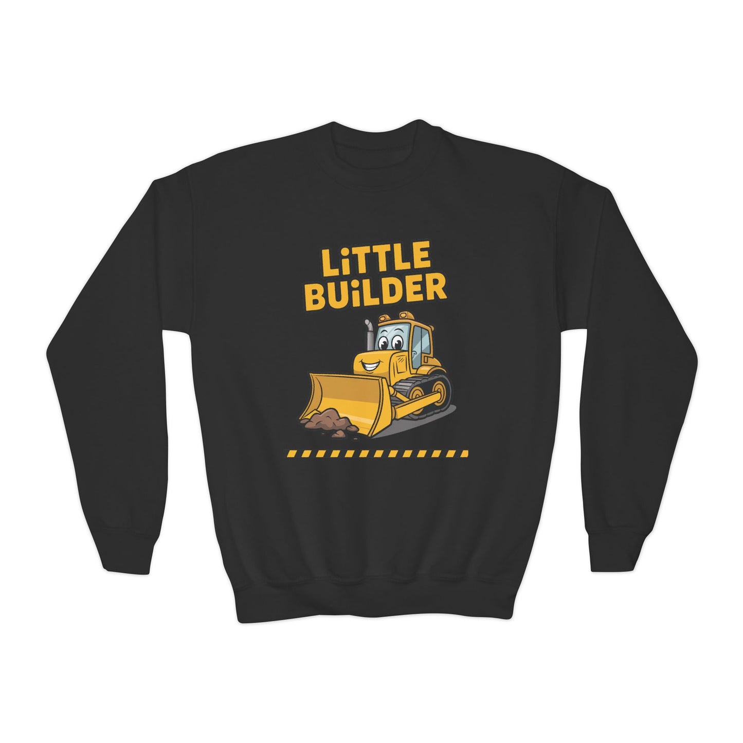 Little Builder Kids Crewneck Sweatshirt | TEEZOCA 