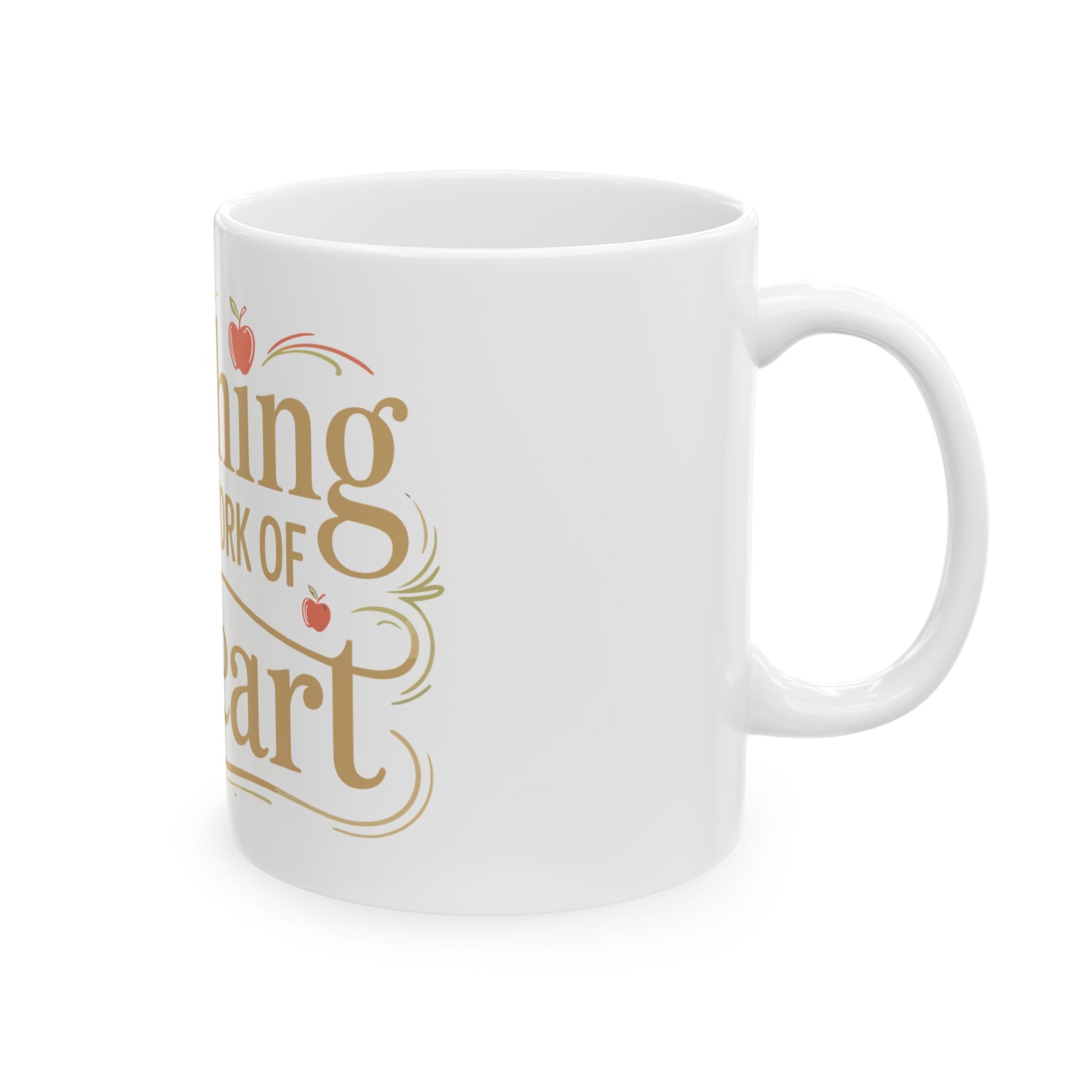 TEEZOCA teacher appreciation coffee mug with heart design