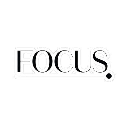 TEEZOCA focus minimalist sticker clean typography productivity design