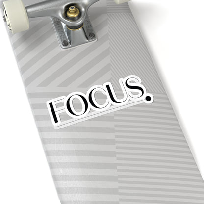 TEEZOCA focus minimalist sticker clean typography productivity design