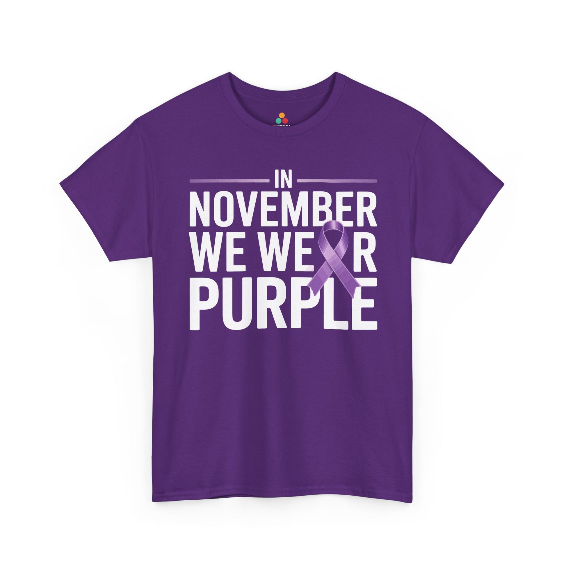 In November We Wear Purple Alzheimer Awareness Unisex T-shirt | TEEZOCA 
