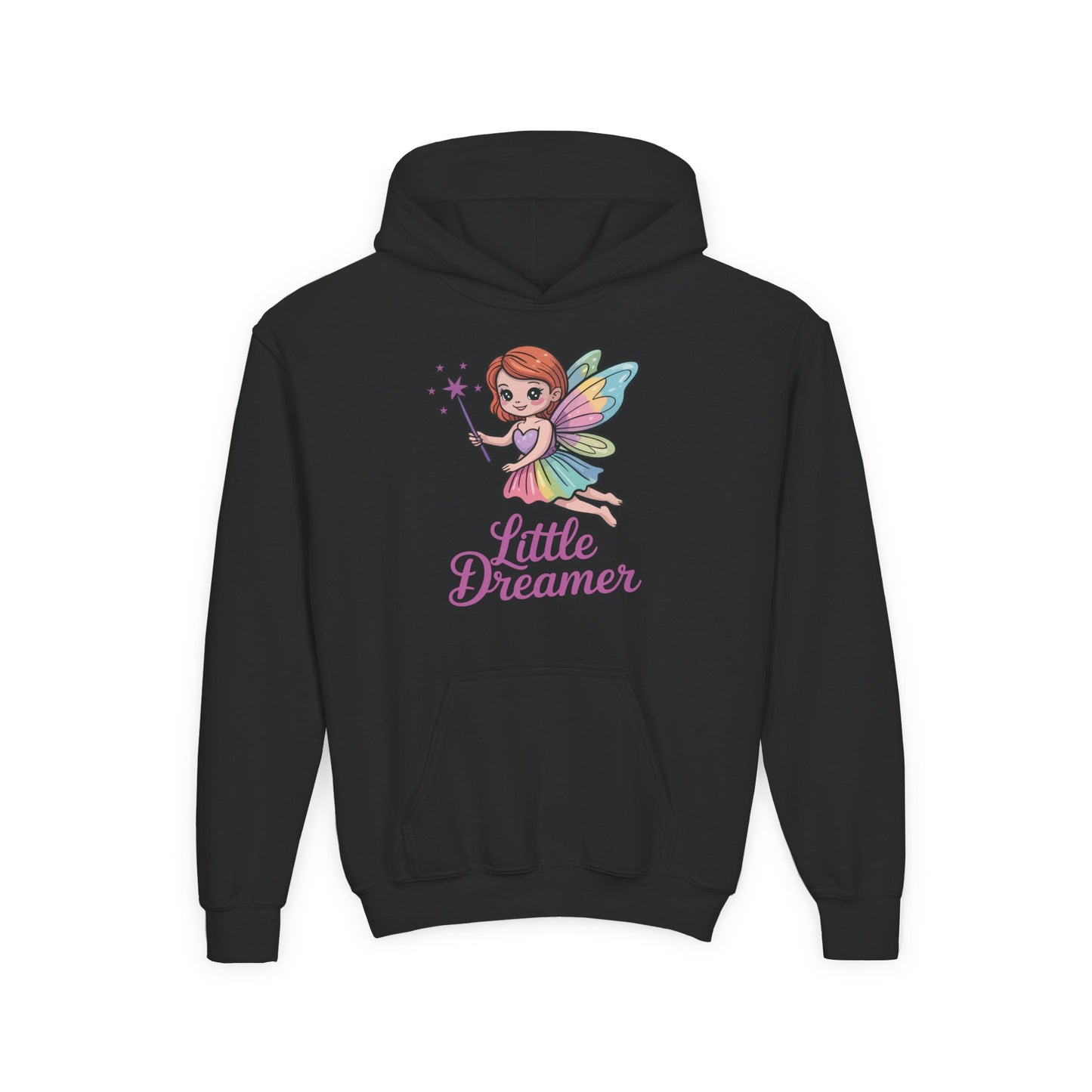 Little Dreamer Fairy Youth Hoodie - Cute Kids Hooded Sweatshirt TEEZOCA