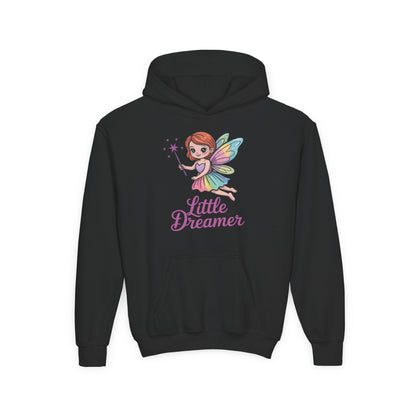 Little Dreamer Fairy Youth Hoodie - Cute Kids Hooded Sweatshirt TEEZOCA