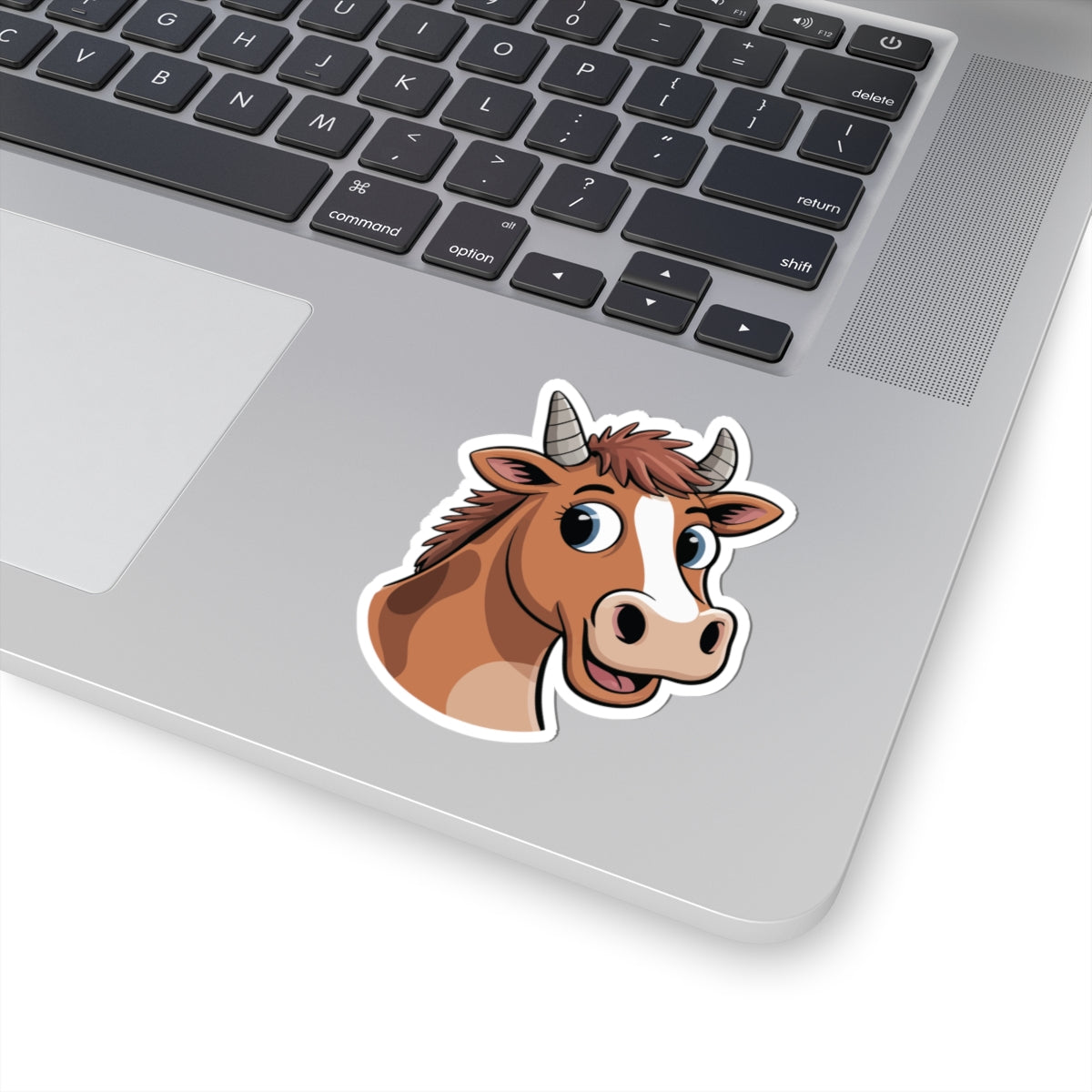 TEEZOCA funny cow sticker farm animal cartoon