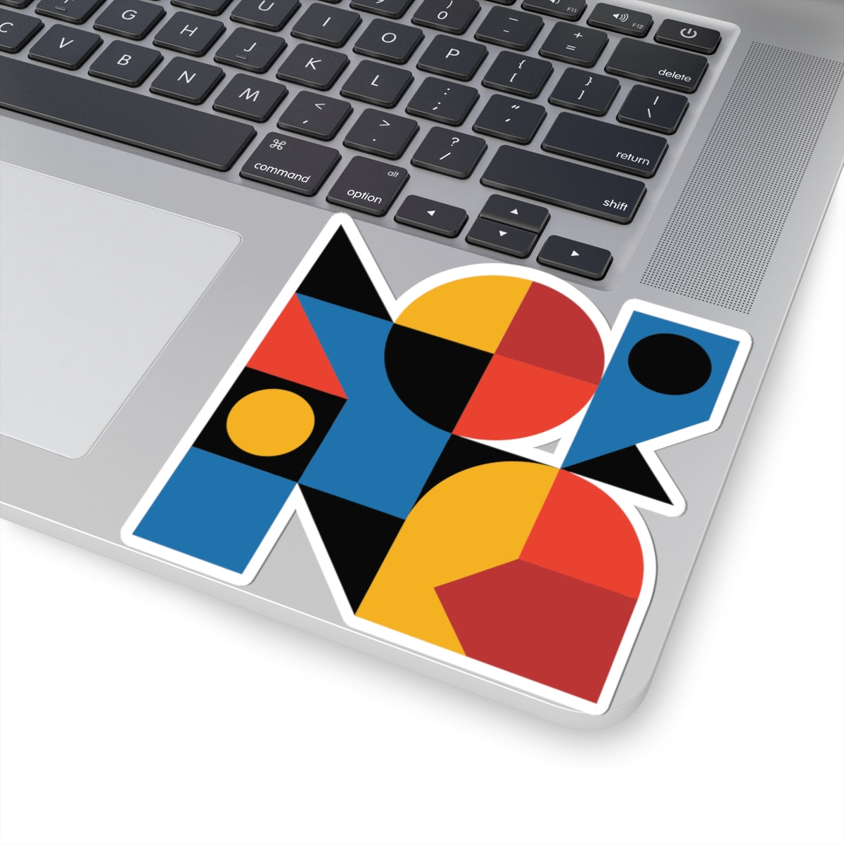 TEEZOCA abstract geometric shapes sticker modern color blocks
