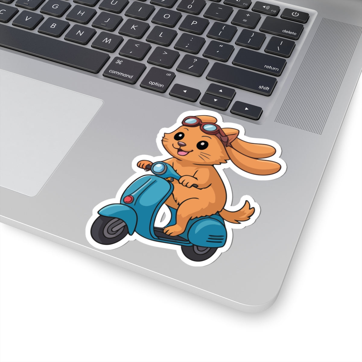 TEEZOCA cute rabbit scooter sticker cartoon animal