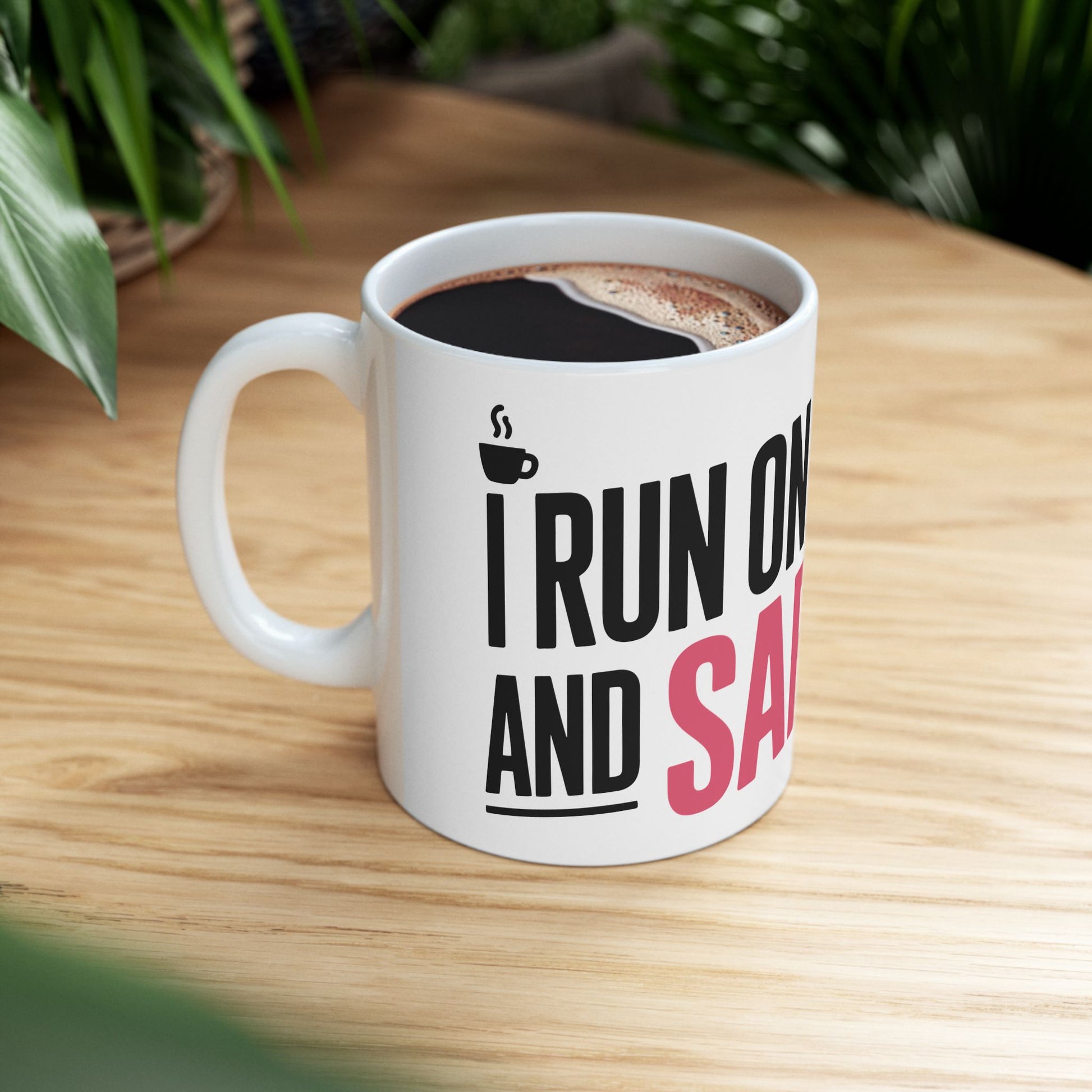 TEEZOCA mug design expressing coffee and sarcasm lifestyle