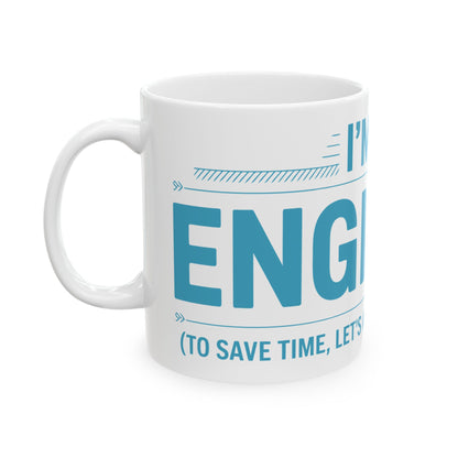 TEEZOCA mug displaying I’m an Engineer statement design