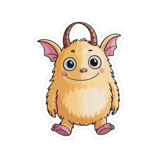 TEEZOCA cute fluffy monster sticker cartoon creature