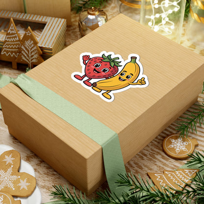 TEEZOCA kawaii fruit friends sticker banana strawberry illustration