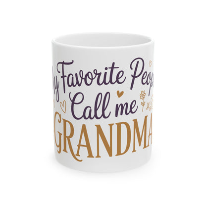 TEEZOCA my favorite people call me grandma mug