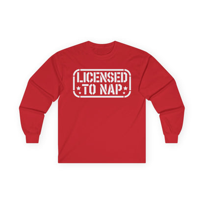 Licensed to Nap Unisex Long-Sleeve T-Shirt — Funny Napper Shirt