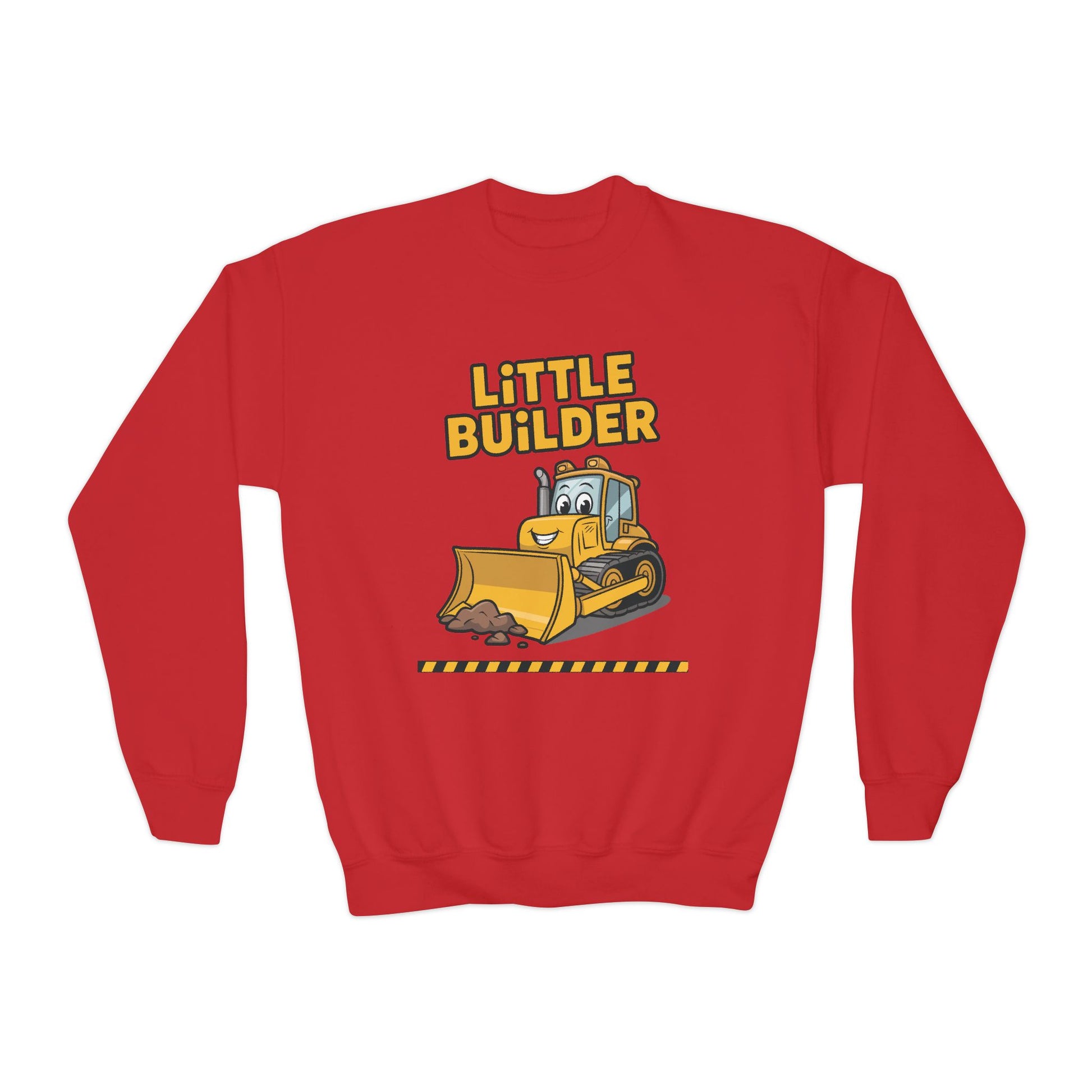 Little Builder Kids Crewneck Sweatshirt | TEEZOCA 