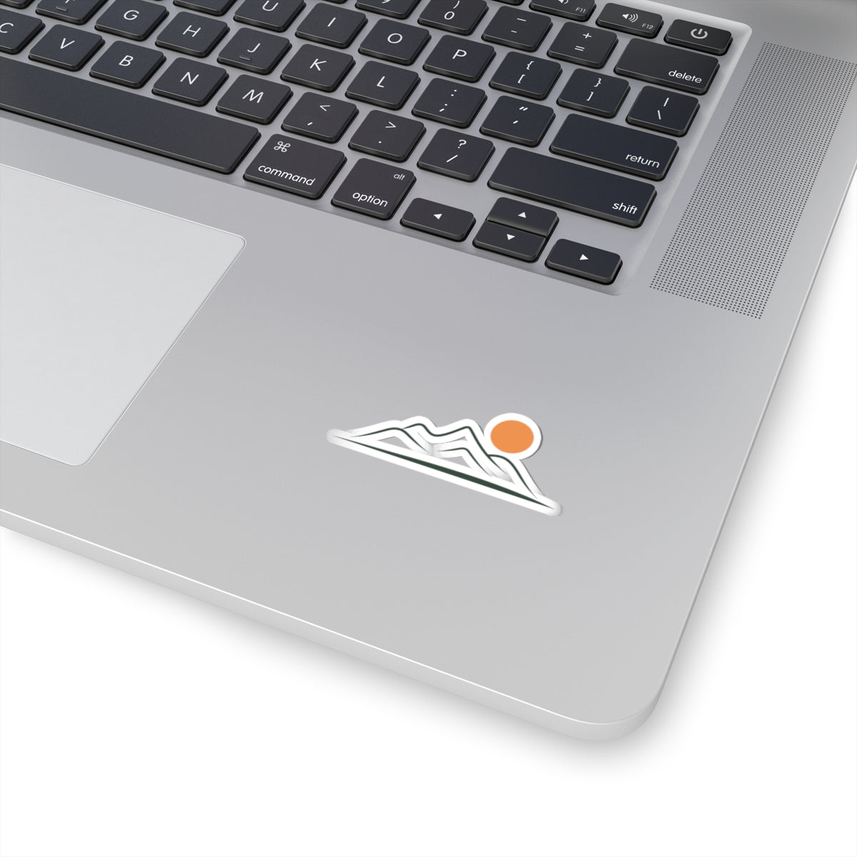 TEEZOCA nature-inspired mountain landscape sticker in minimalist style