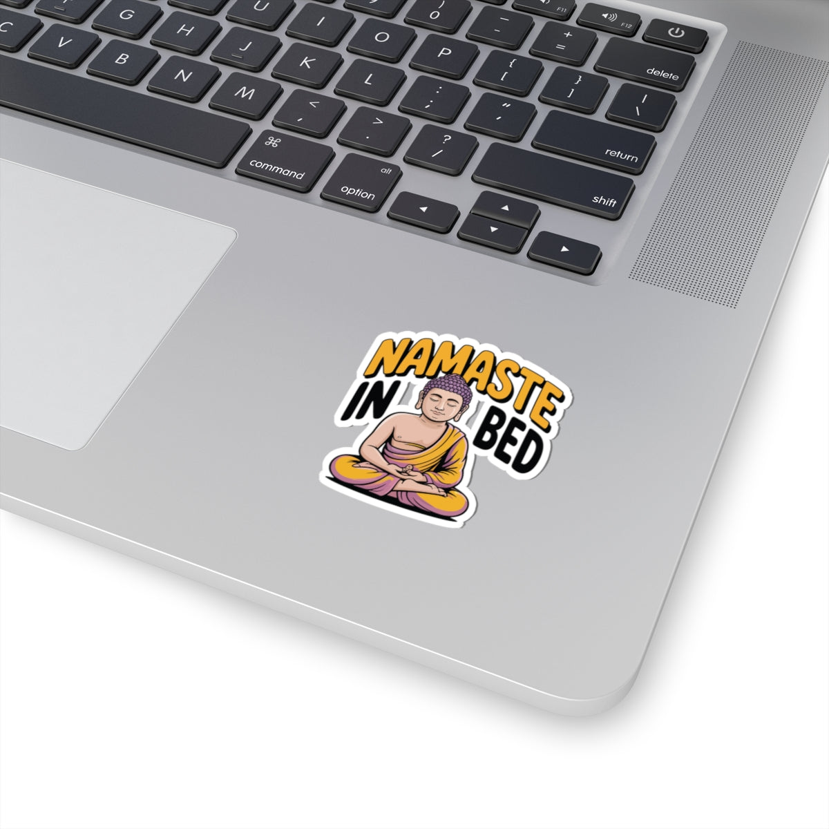 TEEZOCA funny Buddha yoga meditation humor sticker