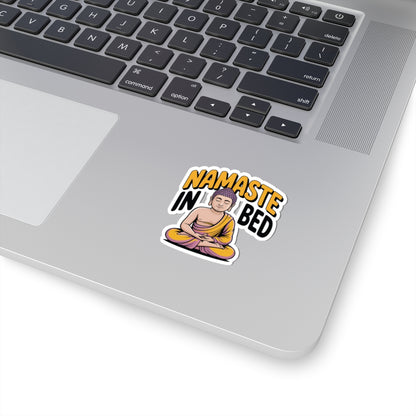 TEEZOCA funny Buddha yoga meditation humor sticker