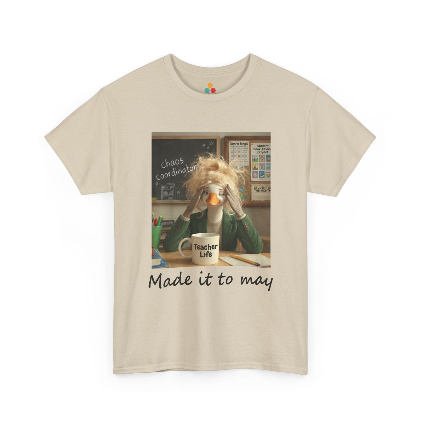 Funny Made It to May Teacher Goose Girls Meme Last Day of School Teacher Appreciation Gift T-Shirt | TEEZOCA 