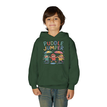 Puddle Jumper Kids Hoodie – Cute Rainy Day Children’s Pullover TEEZOCA