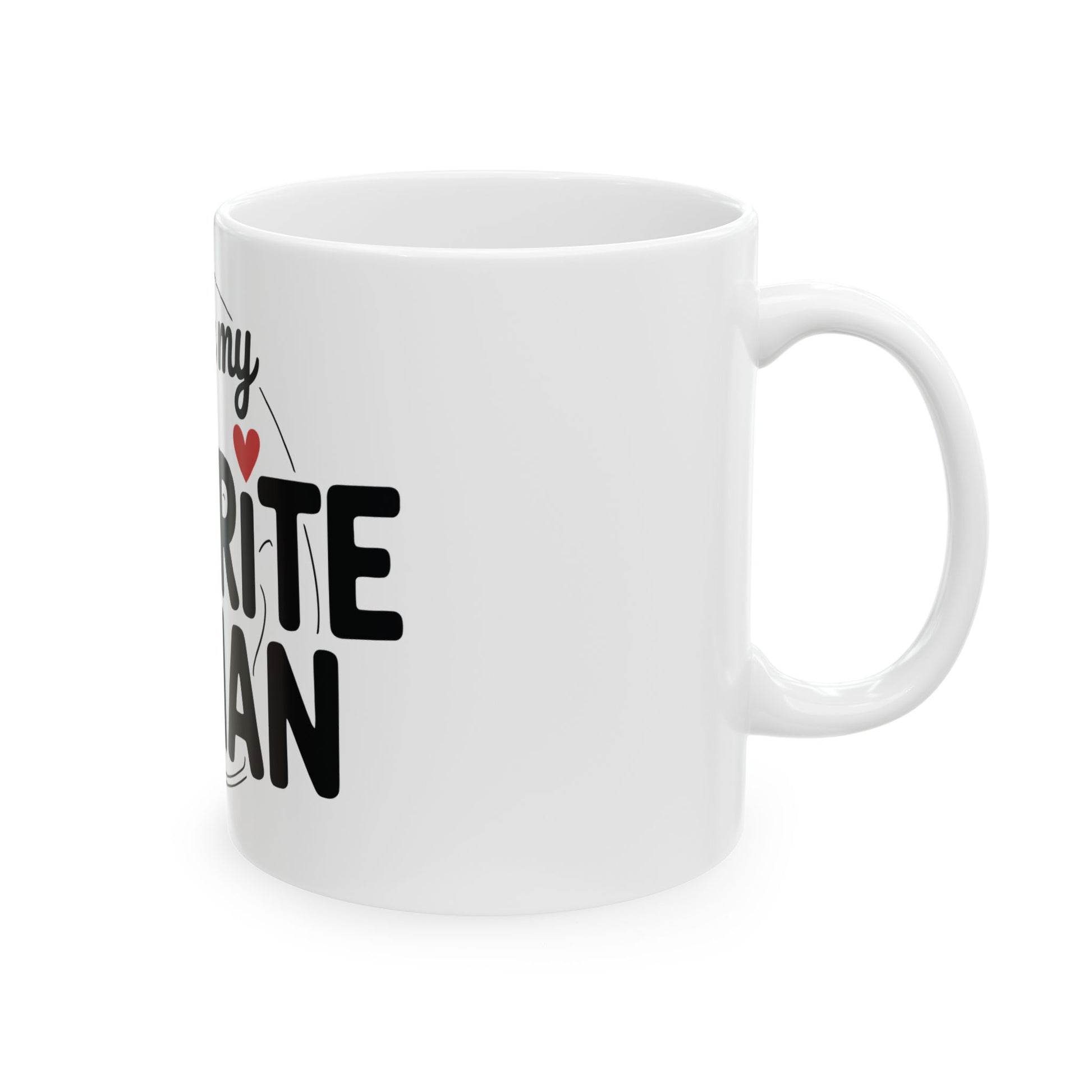 TEEZOCA mug displaying You’re My Favorite Human text-based design