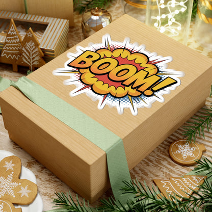 TEEZOCA bold boom sticker cartoon explosion graphic