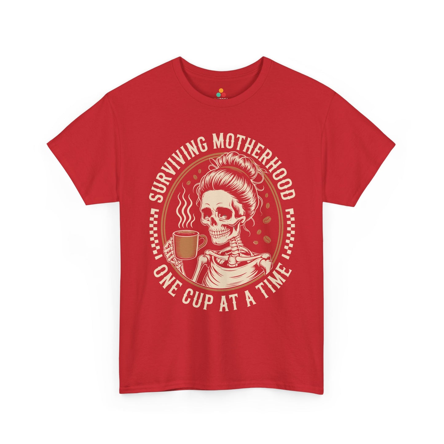 Surviving Motherhood Women's T-shirt Funny Coffee Mom Mother's Day Gift | TEEZOCA 
